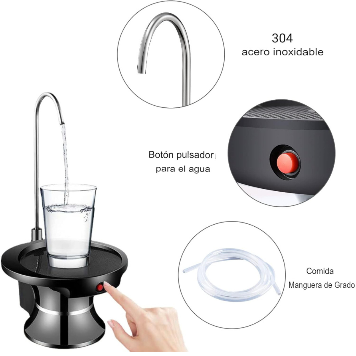 Dispensador de Agua con Soporte